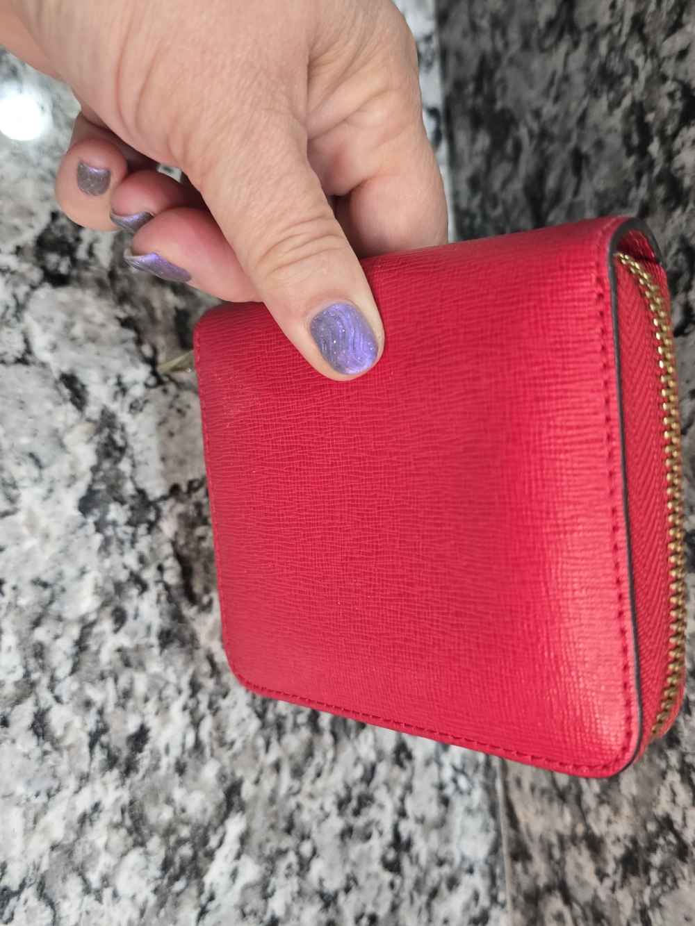EUC Furla Red Babylon Zip Around Compact Wallet - NO CALL-OUTS - Picture 8 of 10